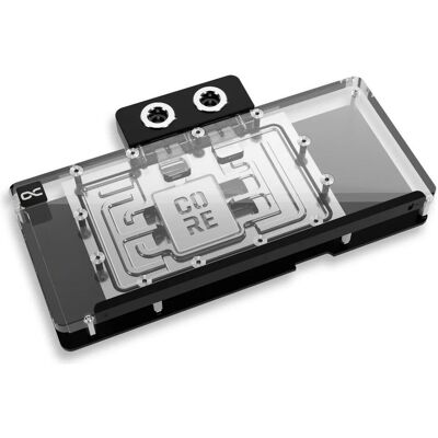 Alphacool Core Geforce RTX 5080/5070 Ti Solid Core (transparent/silber, mit Backplate), Refroidissement à eau pour GPU - Publicité Alphacool Core Geforce RTX 5080/5070 Ti Solid Core (transparent/silber, mit Backplate), Refroidissement à eau pour GPU - Publicité