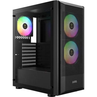 Gamdias Boitier Moyen Tour ATX Aura GC6 RGB avec panneau vitré (Noir) (ATX, mATX, Mini-ITX), Boîtier PC, Noir - Publicité Gamdias Boitier Moyen Tour ATX Aura GC6 RGB avec panneau vitré (Noir) (ATX, mATX, Mini-ITX), Boîtier PC, Noir - Publicité