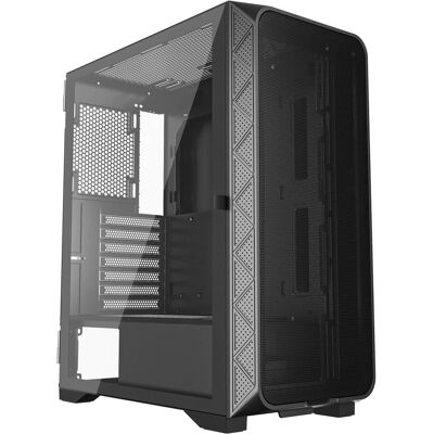Gembird ATX case Fornax M200 2x USB 20 + 1x USB 30 + 1x USB type-C black (ATX), Boîtier PC, Noir - Publicité Gembird ATX case Fornax M200 2x USB 20 + 1x USB 30 + 1x USB type-C black (ATX), Boîtier PC, Noir - Publicité