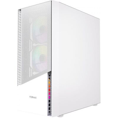 Gembird Boîtier PC Midi Tower Fornax 4300 ATX blanc (ATX), Boîtier PC, Blanc - Publicité Gembird Boîtier PC Midi Tower Fornax 4300 ATX blanc (ATX), Boîtier PC, Blanc - Publicité