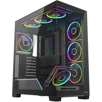 Modecom Obudowa Volcano Stellar Plus Argb Midi 8f Black (ATX, mATX, Mini-ITX), Boîtier PC, Noir - Publicité Modecom Obudowa Volcano Stellar Plus Argb Midi 8f Black (ATX, mATX, Mini-ITX), Boîtier PC, Noir - Publicité