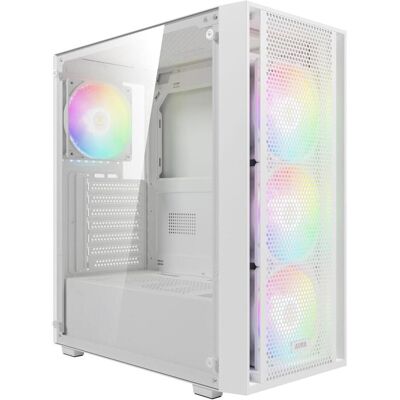 Gamdias Aura Gc2 Elite Boîtier Moyen Tour ATX Blanc - Publicité Gamdias Aura Gc2 Elite Boîtier Moyen Tour ATX Blanc - Publicité