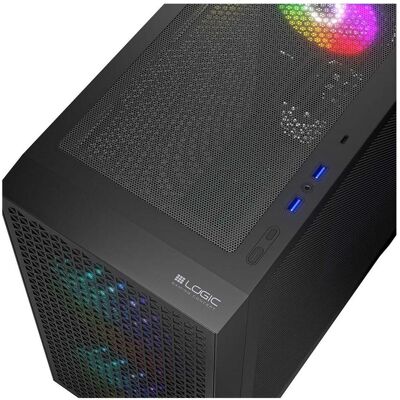 Logic Dart Pro Argb Mini Boîtier PC USB-C noir - Publicité Logic Dart Pro Argb Mini Boîtier PC USB-C noir - Publicité