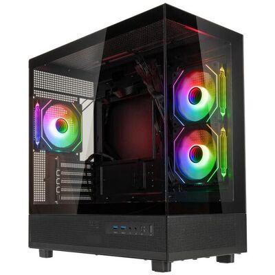 Dell GSI SmartAssembly ARGB Glass Micro-ATX Case - 750W Gold (mATX), Boîtier PC, Transparent - Publicité Dell GSI SmartAssembly ARGB Glass Micro-ATX Case - 750W Gold (mATX), Boîtier PC, Transparent - Publicité