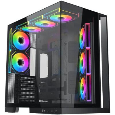 Xigmatek Boitier Moyen Tour ATX Aqua 7 RGB avec panneaux vitrés (Noir) (ATX), Boîtier PC, Noir - Publicité Xigmatek Boitier Moyen Tour ATX Aqua 7 RGB avec panneaux vitrés (Noir) (ATX), Boîtier PC, Noir - Publicité