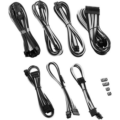 CableMod C-Series PRO ModMesh 12VHPWR Cable Kit for Corsair RM, RMi, RMx (Black Label) - black/white (85 cm), Câble interne (PC) - Publicité CableMod C-Series PRO ModMesh 12VHPWR Cable Kit for Corsair RM, RMi, RMx (Black Label) - black/white (85 cm), Câble interne (PC) - Publicité