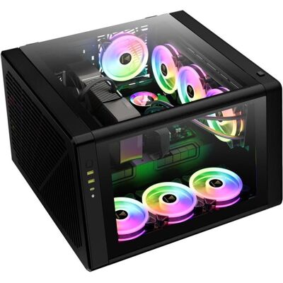 Gamdias NESO P1 B GAMING Fulltower Black 12x ARGB-L�after retail (ATX, E-ATX, mATX, Mini-ITX), Boîtier PC, Noir - Publicité Gamdias NESO P1 B GAMING Fulltower Black 12x ARGB-L�after retail (ATX, E-ATX, mATX, Mini-ITX), Boîtier PC, Noir - Publicité