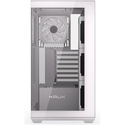 Krux Exo White (ATX, mATX, Mini-ITX), Boîtier PC, Blanc - Publicité Krux Exo White (ATX, mATX, Mini-ITX), Boîtier PC, Blanc - Publicité