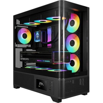 Gamdias ATLAS P2 CG PC-Gehäuse (ATX, mATX, Mini-ITX), Boîtier PC, Noir - Publicité Gamdias ATLAS P2 CG PC-Gehäuse (ATX, mATX, Mini-ITX), Boîtier PC, Noir - Publicité