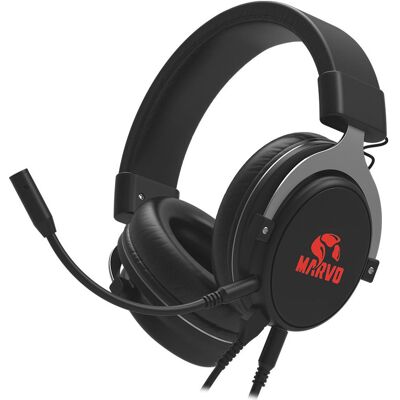 Marvo HG9052 Casque filaire USB (Filaire), Casque gaming, Noir, Gris - Publicité Marvo HG9052 Casque filaire USB (Filaire), Casque gaming, Noir, Gris - Publicité