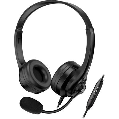 Genius Headset HS-235U/USB/Copilot (Filaire, USB-A, Les équipes Microsoft), Casque micro de bureau, Noir - Publicité Genius Headset HS-235U/USB/Copilot (Filaire, USB-A, Les équipes Microsoft), Casque micro de bureau, Noir - Publicité