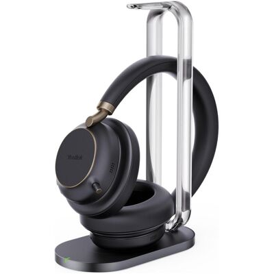 Yealink BH 76 (Sans fil, USB-C, Les équipes Microsoft), Casque micro de bureau, Noir - Publicité Yealink BH 76 (Sans fil, USB-C, Les équipes Microsoft), Casque micro de bureau, Noir - Publicité