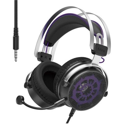 Fifine H18 gaming headphones (black) (Filaire), Casque gaming, Noir - Publicité Fifine H18 gaming headphones (black) (Filaire), Casque gaming, Noir - Publicité