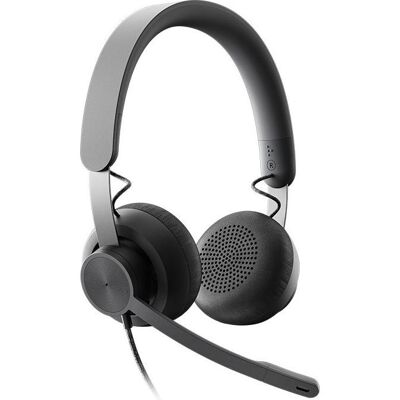 Logitech Zone (Filaire, USB-C, Les équipes Microsoft, Skype), Casque micro de bureau, Noir - Publicité Logitech Zone (Filaire, USB-C, Les équipes Microsoft, Skype), Casque micro de bureau, Noir - Publicité