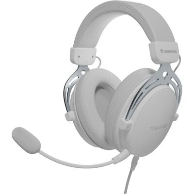 Genesis Wireless headphones Gaming Headset Toron 531 Wired Over-Ear Microphone White (Filaire), Casque gaming, Blanc - Publicité Genesis Wireless headphones Gaming Headset Toron 531 Wired Over-Ear Microphone White (Filaire), Casque gaming, Blanc - Publicité