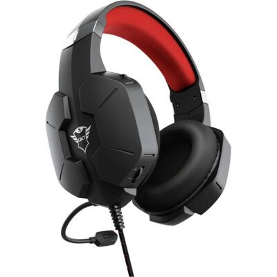 Trust Casque GXT 323 Carus rouge/noir (Filaire), Casque gaming, Noir, Rouge - Publicité Trust Casque GXT 323 Carus rouge/noir (Filaire), Casque gaming, Noir, Rouge - Publicité