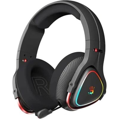 A4Tech Bloody MR710 BT5.3+2.4G+Wired czarne (Filaire, Sans fil), Casque gaming, Noir - Publicité A4Tech Bloody MR710 BT5.3+2.4G+Wired czarne (Filaire, Sans fil), Casque gaming, Noir - Publicité