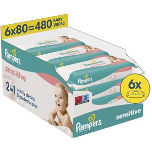 Pampers Sensitive (6 x 80 pcs) - Publicité Pampers Sensitive (6 x 80 pcs) - Publicité