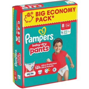Pampers Baby Dry Pants Gr.8 Extra Large 17+kg Big Windeln Eco Pack 38 Stück (Taille 8, 38 pcs) - Publicité Pampers Baby Dry Pants Gr.8 Extra Large 17+kg Big Windeln Eco Pack 38 Stück (Taille 8, 38 pcs) - Publicité