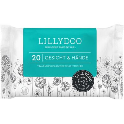 Lillydoo Feuchttücher Gesicht & Hände, Reisegrösse, 20 St (20 x 20 pcs) - Publicité Lillydoo Feuchttücher Gesicht & Hände, Reisegrösse, 20 St (20 x 20 pcs) - Publicité