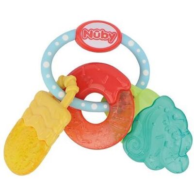 Nuby, Anneau de dentition, Beissring mit Eisgel Früchte (3 Mois) - Publicité Nuby, Anneau de dentition, Beissring mit Eisgel Früchte (3 Mois) - Publicité