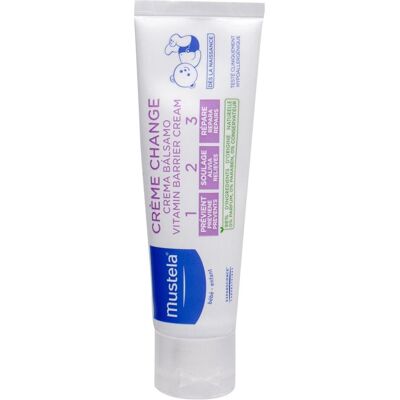 Mustela, Soin corporel bébé, Crème de protection des plaies 1 > 2 > 3 - Publicité Mustela, Soin corporel bébé, Crème de protection des plaies 1 > 2 > 3 - Publicité