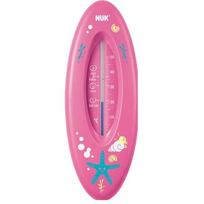 NUK, Soin corporel bébé, Thermomètre de bain, pour un bain en toute sécurité, liquide de mesure naturel à base d'huile de - Publicité NUK, Soin corporel bébé, Thermomètre de bain, pour un bain en toute sécurité, liquide de mesure naturel à base d'huile de - Publicité