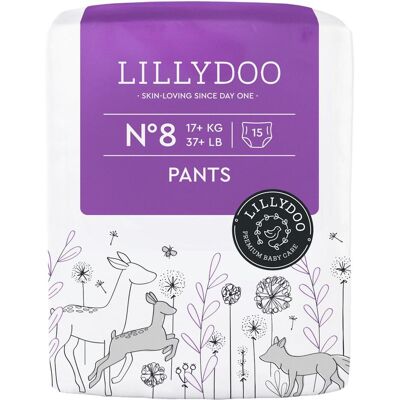 Lillydoo Baby Pants Gr. 8 (17+ kg), 15 St (Taille 8, 15 pcs) - Publicité Lillydoo Baby Pants Gr. 8 (17+ kg), 15 St (Taille 8, 15 pcs) - Publicité
