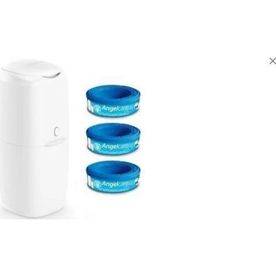 Angelcare Container + 3 Cartouches Classic - Publicité Angelcare Container + 3 Cartouches Classic - Publicité