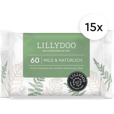 Lillydoo 900 x Feuchttücher (15 x 60 pcs) - Publicité Lillydoo 900 x Feuchttücher (15 x 60 pcs) - Publicité
