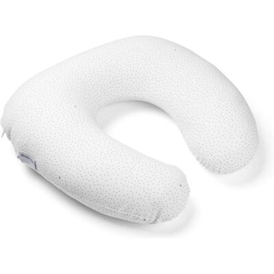 Doomoo, Coussin d'allaitement, Softy Nursing Pillow, silver dots - Publicité Doomoo, Coussin d'allaitement, Softy Nursing Pillow, silver dots - Publicité
