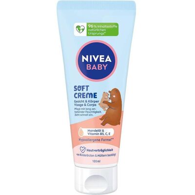 Nivea Baby Crème - Hydratant visage et corps 100ml - Publicité Nivea Baby Crème - Hydratant visage et corps 100ml - Publicité