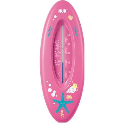 NUK, Soin corporel bébé, Thermomètre de bain, pour un bain en toute sécurité, liquide de mesure naturel à base d'huile de - Publicité NUK, Soin corporel bébé, Thermomètre de bain, pour un bain en toute sécurité, liquide de mesure naturel à base d'huile de - Publicité