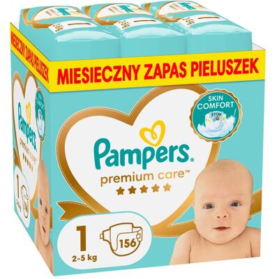 Couches Pampers Premium Care - Peau sensible, Jusqu’à 12h de protection - Publicité Couches Pampers Premium Care - Peau sensible, Jusqu’à 12h de protection - Publicité