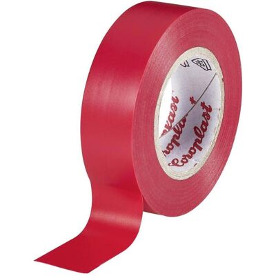 Coroplast, Ruban adhésif, 302 302-10-RD Ruban isolant rouge (L x l) 10 m x 15 mm 1 pièce (15 mm) - Publicité Coroplast, Ruban adhésif, 302 302-10-RD Ruban isolant rouge (L x l) 10 m x 15 mm 1 pièce (15 mm) - Publicité