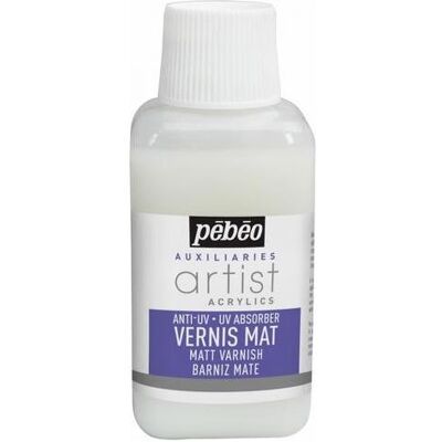 Pebeo, Peinture loisirs créatifs, Artist Acrylics Vernis mat phase aqueuse (250 ml) - Publicité Pebeo, Peinture loisirs créatifs, Artist Acrylics Vernis mat phase aqueuse (250 ml) - Publicité