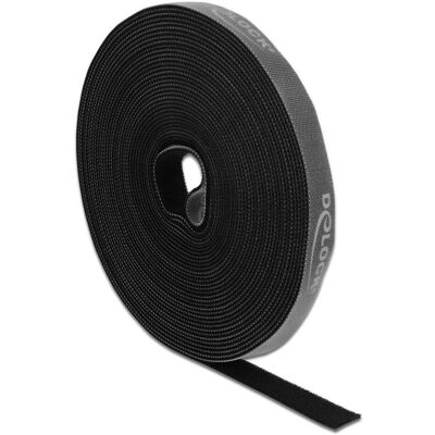 Delock, Bande velcro, Bande Velcro 10 m x 15 mm Noir (15 mm) - Publicité Delock, Bande velcro, Bande Velcro 10 m x 15 mm Noir (15 mm) - Publicité