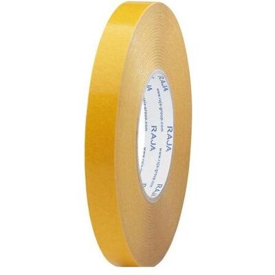 Raja, Ruban adhésif, Adhésif double face ADFA19 Blanc PVC (19 mm) - Publicité Raja, Ruban adhésif, Adhésif double face ADFA19 Blanc PVC (19 mm) - Publicité