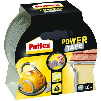 Pattex, Ruban adhésif, Ruban adhésif de réparation Henkel Power Tape - sidabrinė, 48 mm x 10 m (1677379) (48 mm) - Publicité Pattex, Ruban adhésif, Ruban adhésif de réparation Henkel Power Tape - sidabrinė, 48 mm x 10 m (1677379) (48 mm) - Publicité