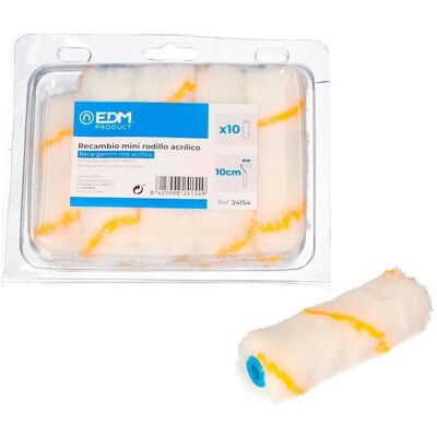 EDM, Rouleau à peinture, Rouleau miniature en acrylique pour peinture sur visages, poils longs spéciaux (11 cm) - Publicité EDM, Rouleau à peinture, Rouleau miniature en acrylique pour peinture sur visages, poils longs spéciaux (11 cm) - Publicité