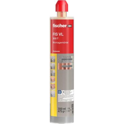 Fischer FIS VL 300 T Mortier de Montage - Système d'Injection - Publicité Fischer FIS VL 300 T Mortier de Montage - Système d'Injection - Publicité