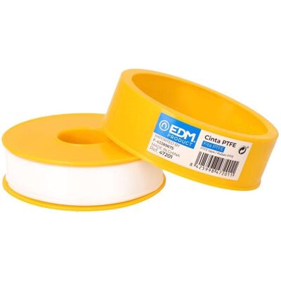 EDM, Ruban adhésif, Ruban Ptfe blanc 19 mm x 50 m (19 mm) - Publicité EDM, Ruban adhésif, Ruban Ptfe blanc 19 mm x 50 m (19 mm) - Publicité
