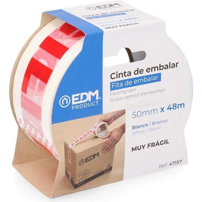 EDM, Ruban adhésif, "muy frágil" spanish packing tape 48 mc 50 mm x 48 m (50 mm) - Publicité EDM, Ruban adhésif, "muy frágil" spanish packing tape 48 mc 50 mm x 48 m (50 mm) - Publicité