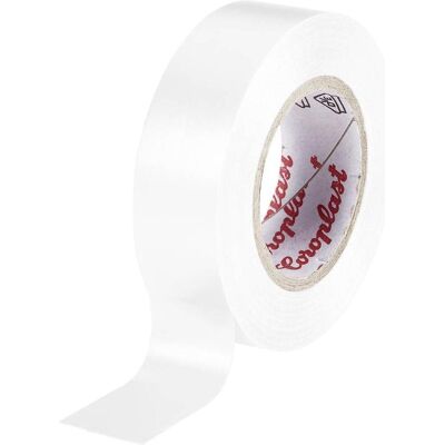 Coroplast, Ruban adhésif, 302 302-10-WH Ruban isolant blanc (L x l) 10 m x 15 mm 1 pièce (15 mm) - Publicité Coroplast, Ruban adhésif, 302 302-10-WH Ruban isolant blanc (L x l) 10 m x 15 mm 1 pièce (15 mm) - Publicité