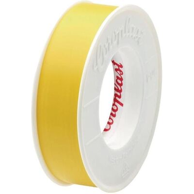 Ruban isolant électrique jaune Coroplast - 10m x 15mm - Publicité Ruban isolant électrique jaune Coroplast - 10m x 15mm - Publicité