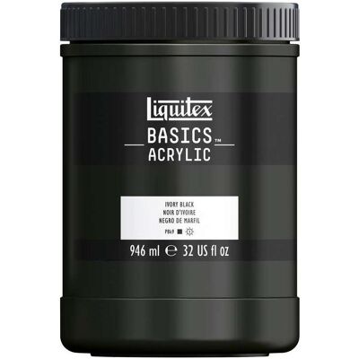 Winsor & Newton, Peinture loisirs créatifs, Basics 946Ml Ivory Black 244 - Publicité Winsor & Newton, Peinture loisirs créatifs, Basics 946Ml Ivory Black 244 - Publicité