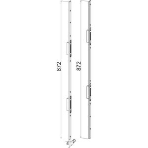 Winkhaus, Ferrures de porte : accessoires, Gâche pour 4 verrous pivotants pour STV F16/20 M4, acier zingué argenté - Publicité Winkhaus, Ferrures de porte : accessoires, Gâche pour 4 verrous pivotants pour STV F16/20 M4, acier zingué argenté - Publicité