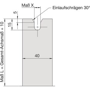 Hautau, Ferrures de porte : accessoires, Entraîneur de fourche pour entraînement de verrouillage SM2, X=8,3 mm, entraxe 75 mm - Publicité Hautau, Ferrures de porte : accessoires, Entraîneur de fourche pour entraînement de verrouillage SM2, X=8,3 mm, entraxe 75 mm - Publicité
