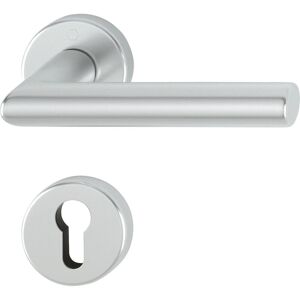 Hoppe, Poignée de porte, Garniture à béquilles FH AMSTERDAM - sur rosace PZ, 40 - 45, argent anodisé (Garniture de porte, Poignée de porte) - Publicité Hoppe, Poignée de porte, Garniture à béquilles FH AMSTERDAM - sur rosace PZ, 40 - 45, argent anodisé (Garniture de porte, Poignée de porte) - Publicité