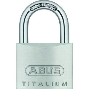 Abus, Cadenas, 64TI/40 B/SB Serrure à pêne dormant TITALIUM 56954 - Publicité Abus, Cadenas, 64TI/40 B/SB Serrure à pêne dormant TITALIUM 56954 - Publicité